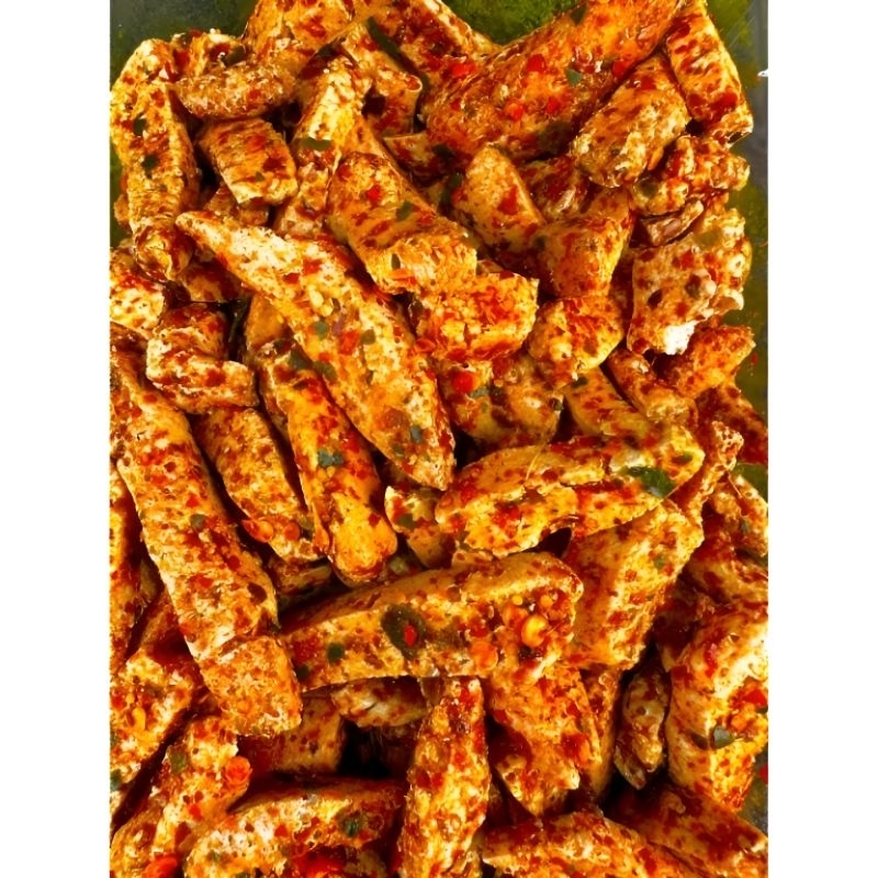 

basreng asli bandung gurih halal rasa daun jeruk pedas dan original daun jeruk