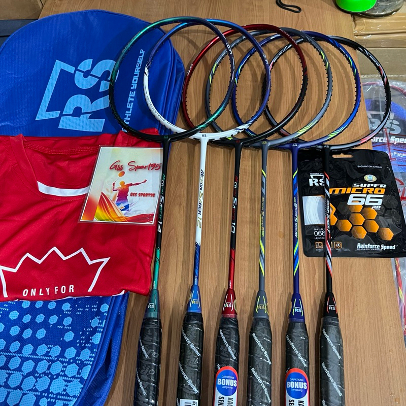RAKET BADMINTON RS MICRON SABER 7 8 9 10 12 14 zoom