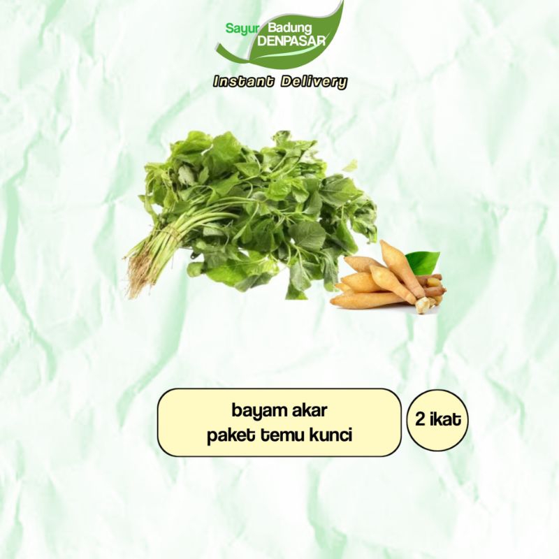 

Sayur Bayam Akar Paket Temu Kunci 2 ikat - Sayur Badung