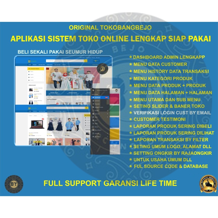 APLIKASI WEB SOURCE CODE TOKO ONLINE BELANJA ONLINE SHOP LENGKAP ONGKIR OTOMATIS KONFIRMASI WATSAP F