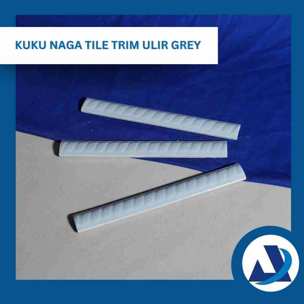 Kuku Naga List Keramik Ulir Abu-abu