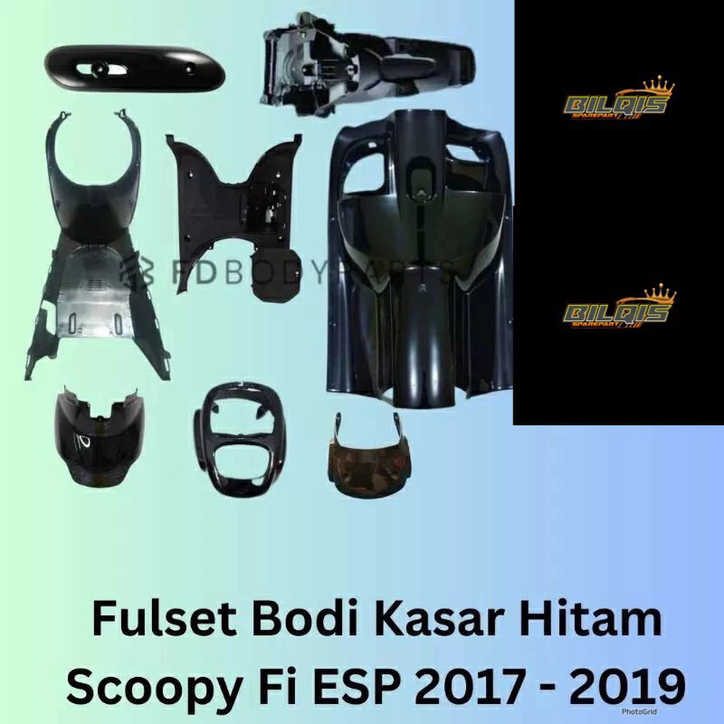 Cover full set body kasar scoopy fi esp tahun 2017 2018 2019
