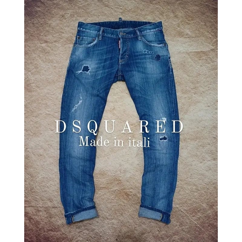 jeans DSQUARED bahan denim model slimfit bekas/second/preloved