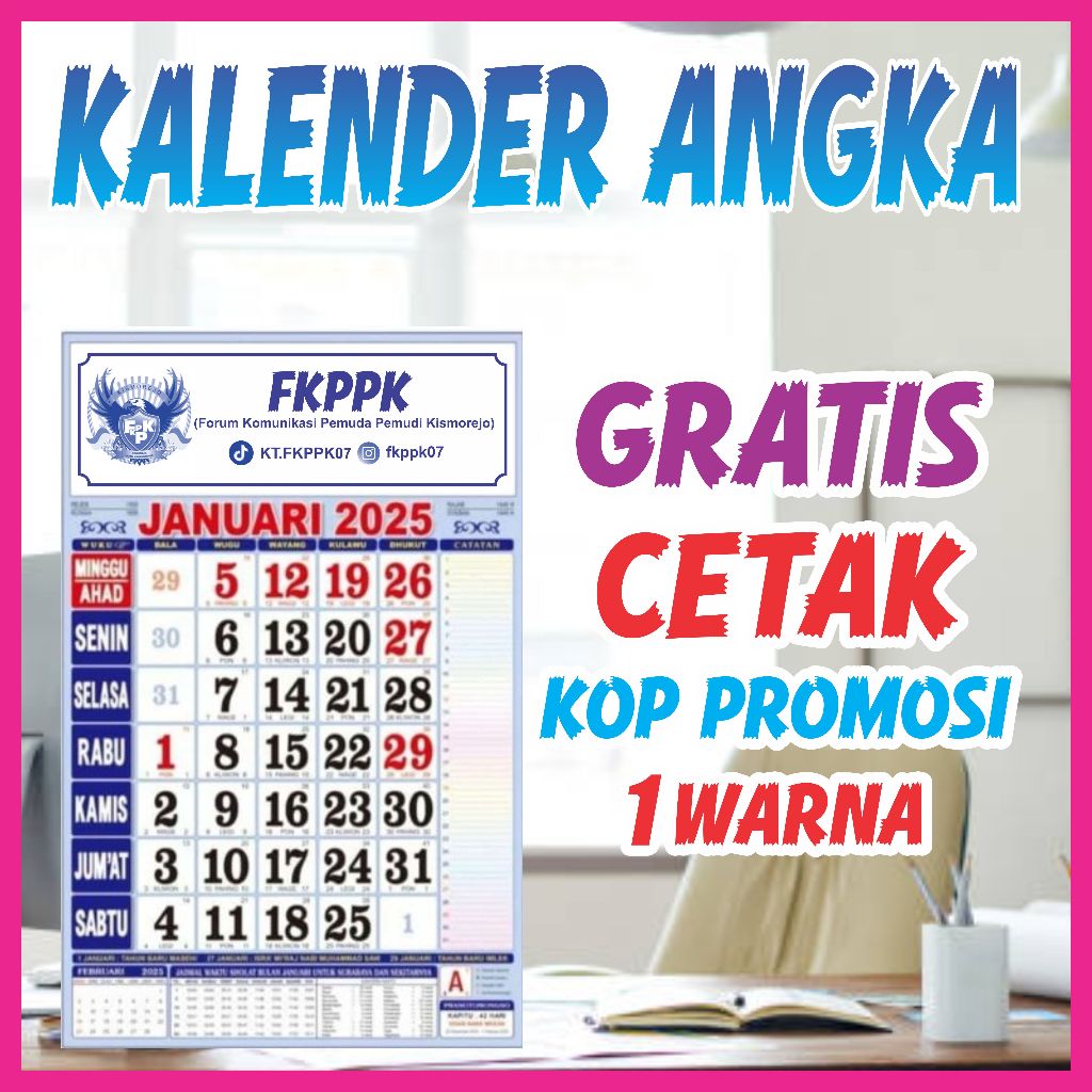 

KALENDER KERJA ANGKA