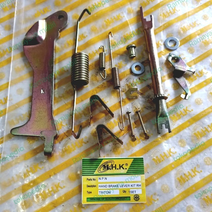 HAND BRAKE LEVER KIT REPAIR KIT SETELAN REM STELAN REM TANGAN KANAN , MOBIL L200 KB4T TRITON
