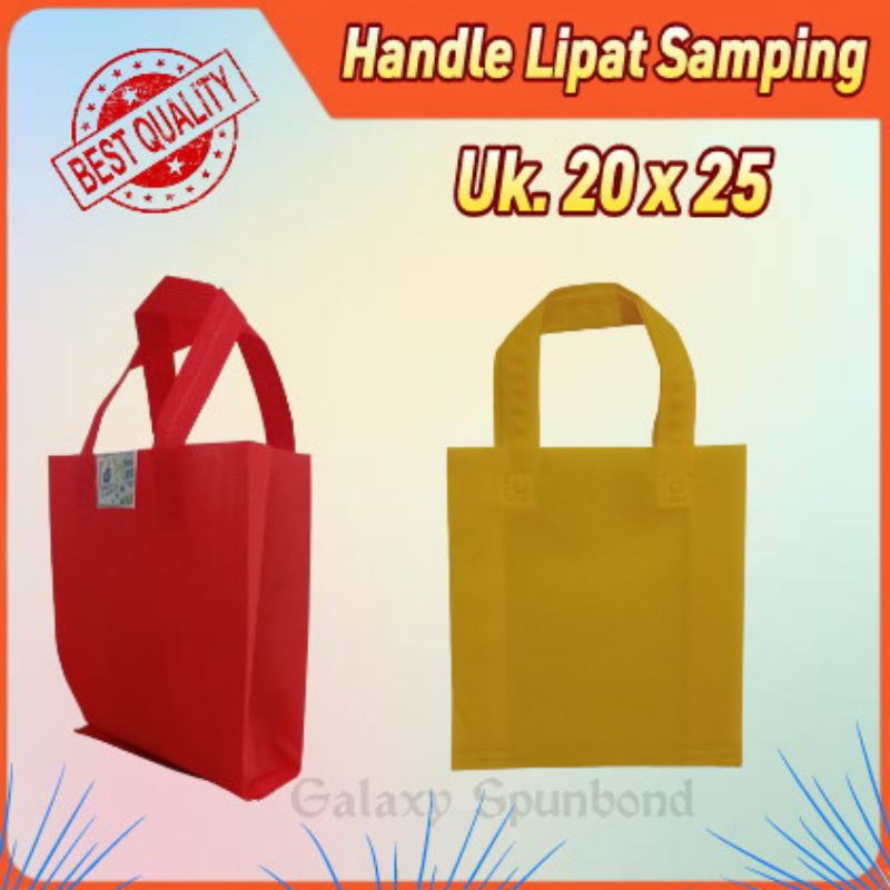 

( 12 PCS ) Goodie Bag Handle Lipat Samping 20x25 Harga per lusin