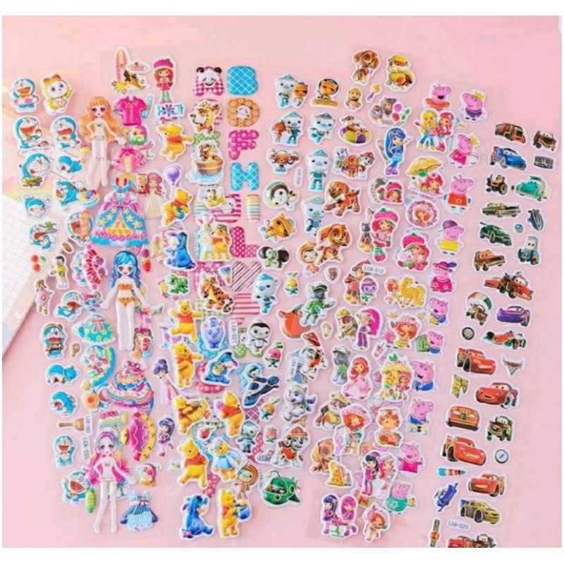 

20pcs stiker timbul panjang