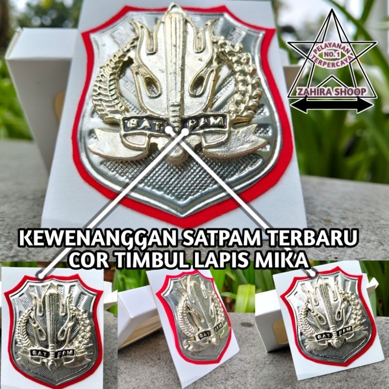 pin lencana satpam/kewenanggan satpam mika/lencana satpam mika/kewenanggan satpam logam /pin cor sat