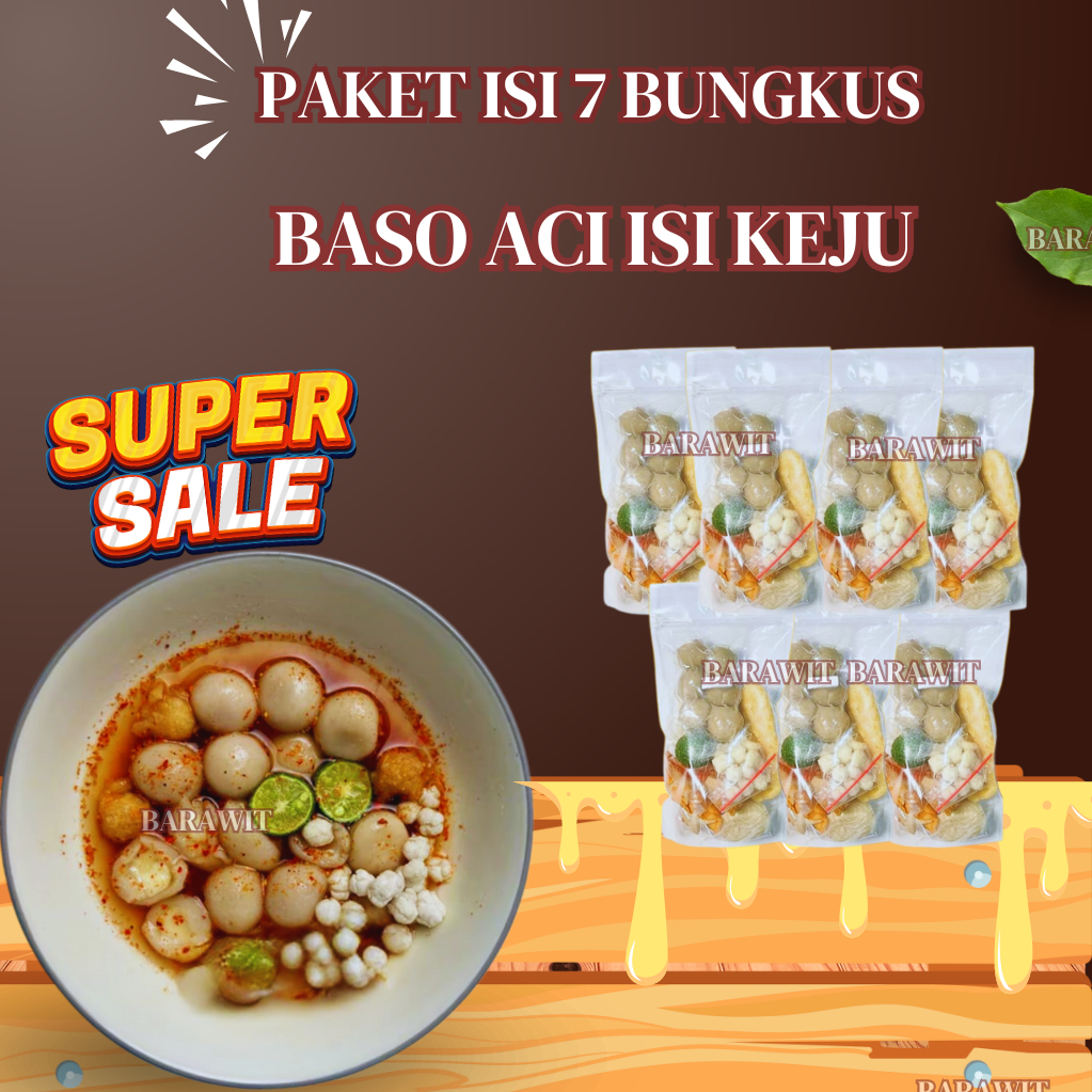 

PAKET 7 BUNGKUS BASO ACI KEJU PREMIUM ENAK MURAH