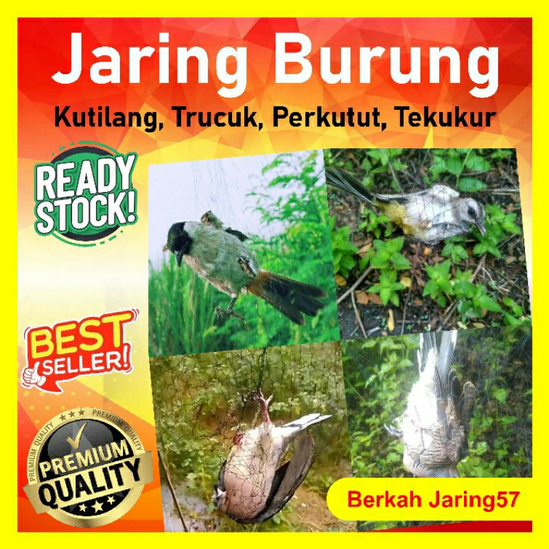 jaring burung kutilang/jaring burung perkutut/jaring burung siap pasang warna hitam
