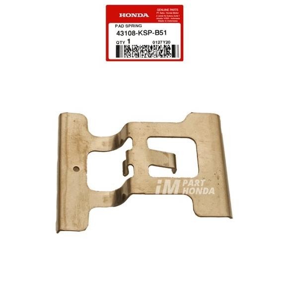 PER / PLAT / TAHANAN KALIPER KAMPAS REM CAKRAM BELAKANG / PAD SPRING CB150R STREETFIRE OLD / LED - C