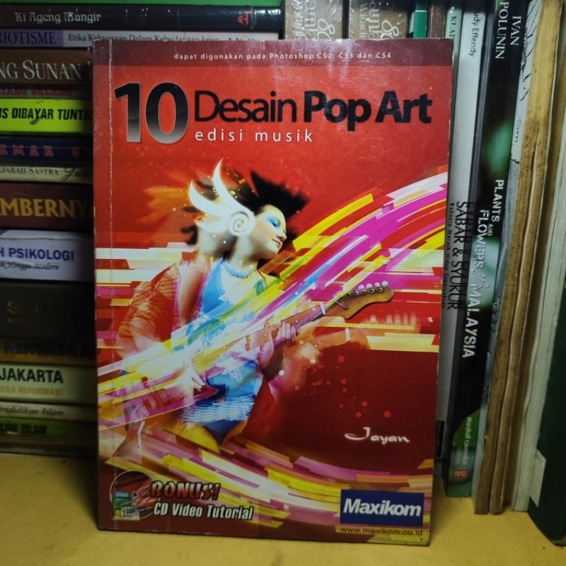 buku | 10 desain pop art edisi musik (rak c)