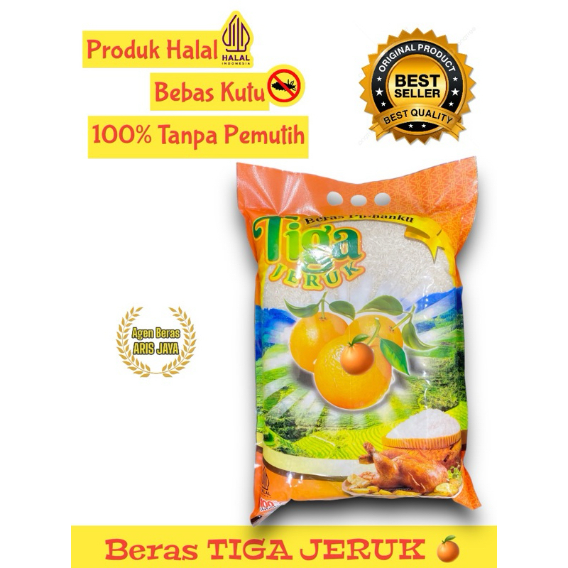 

Beras Tiga Jeruk Premium 5kg