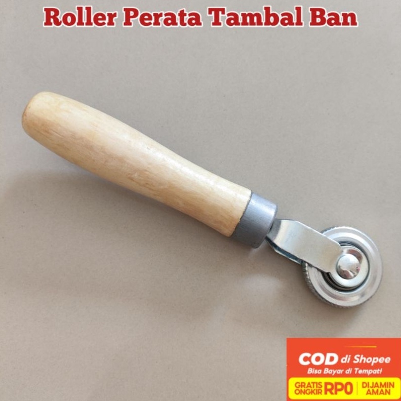 Perata Karet Tambal Ban Tip Top  Roller Tambalan Ban Tip Top Bestpatch Gagang Kayu