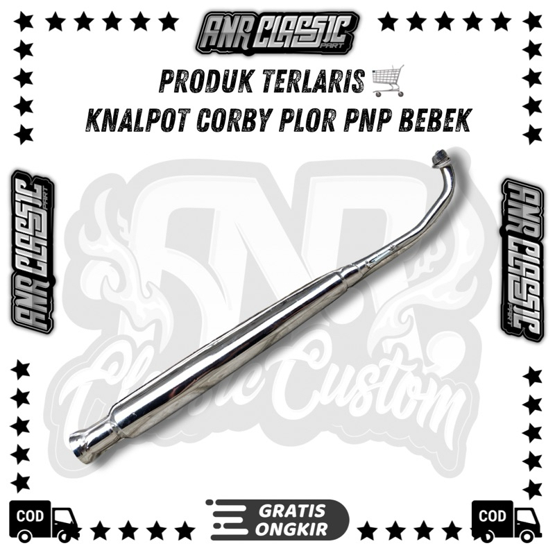 Knalpot corby plor pnp Honda Astrea grand legenda Astrea prima Astrea star