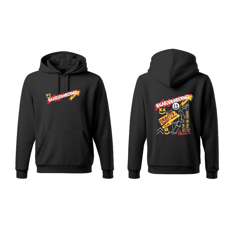 ENF BR 2 Sweater Keren Hoodie Kekinian Hoodie Hitam FLECEE Gramasi 280 Pria & Wanita Hudi Kece