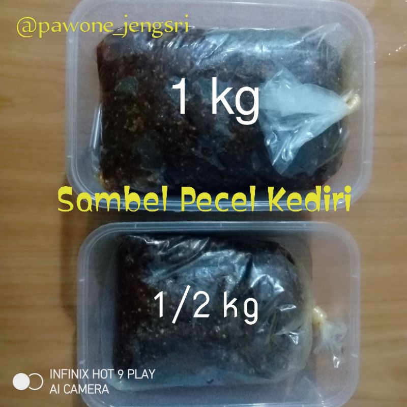 

sambel pecel Kediri mbak Nanik extra pedas 1 kg
