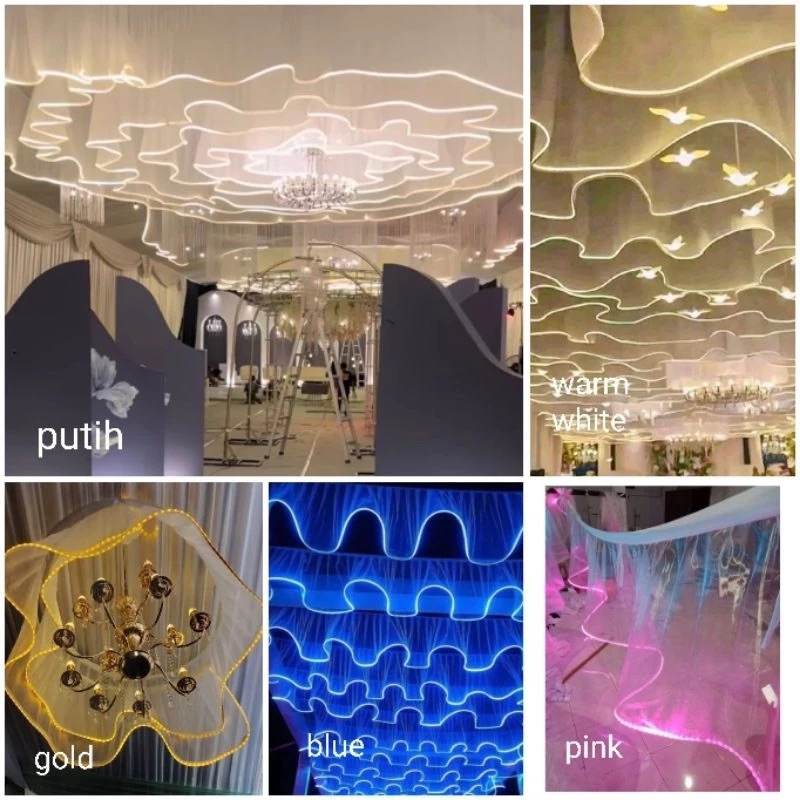 SKRITING LAMPU TENDA ORGANZA- Lampu Dekorasi Tenda