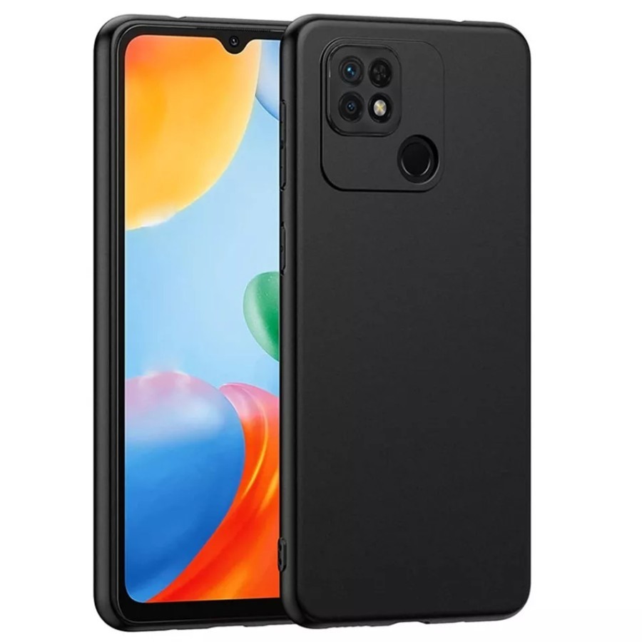 CASE XIAOMI REDMI 10A / REDMI 10C PREMIUM MATTE SOFT BLACK DOFF