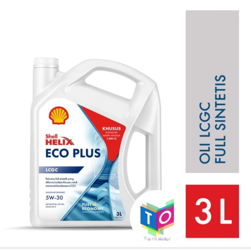 Shell Helix Eco Plus 5W-30 (3Liter) Oli Mesin Mobil Shell Helix Eco Plus