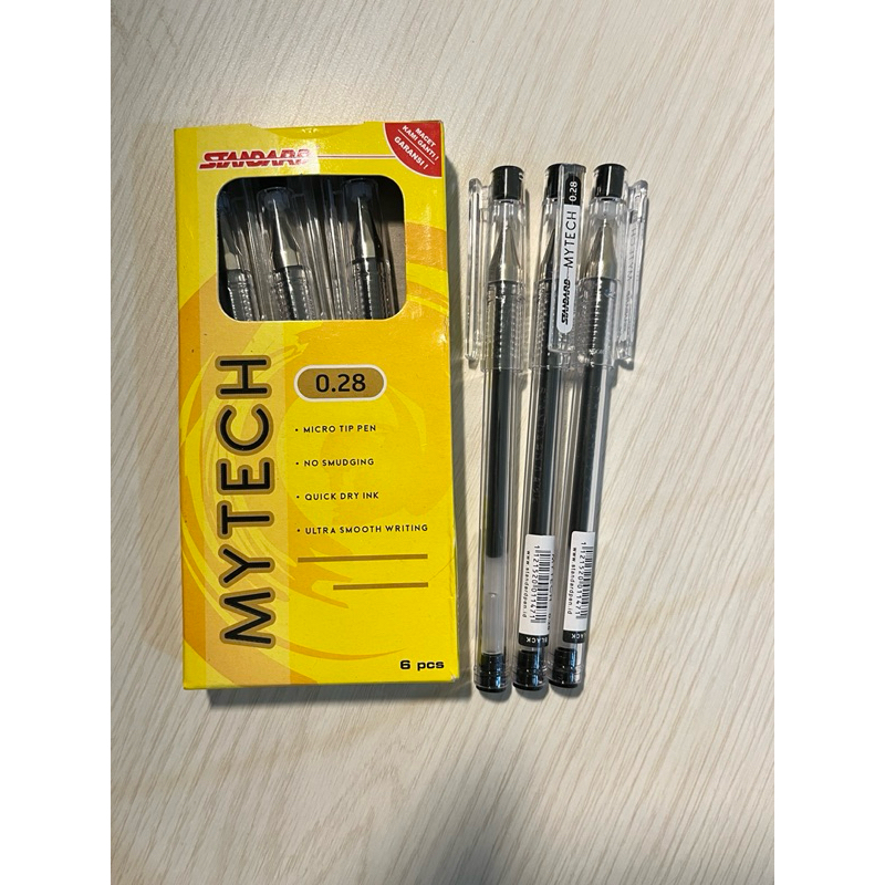

Standard Mytech / Hi-Tech / Hitech 0.28 Black ink isi 6 pcs