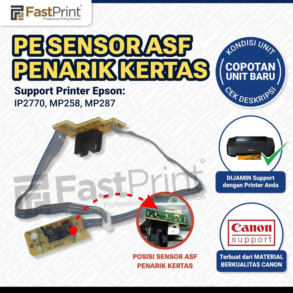 Fast Print PE Sensor ASF Penarik Kertas Printer Canon IP2770 MP258 MP287