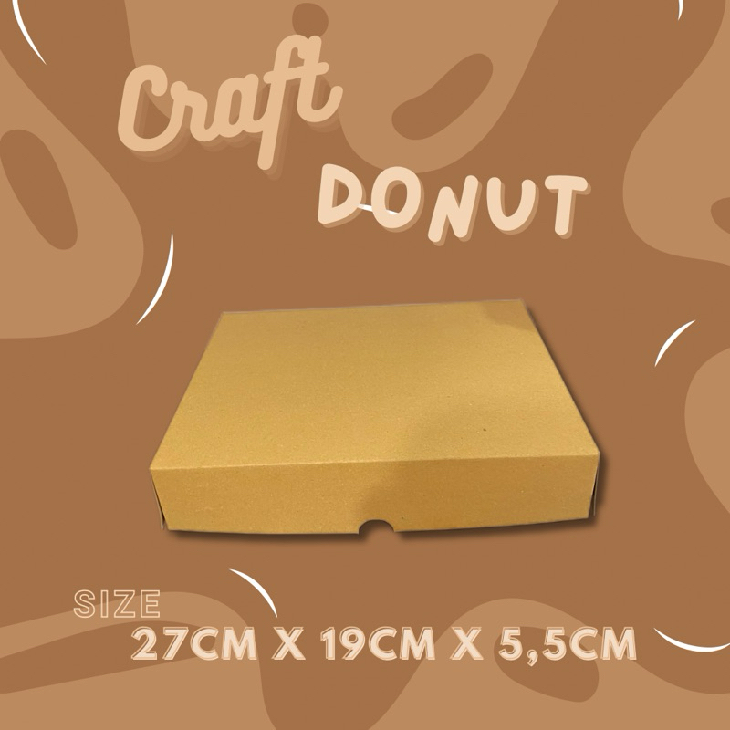 

Craft donat laminasi - dus donat uk 27 x 19 x 5,5 cm - Dus donat polos - Craft donat Polos