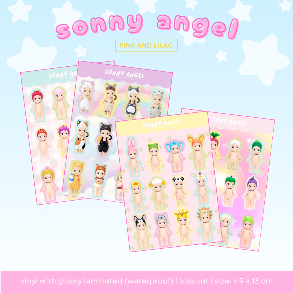 

Sticker Sonny Angel | Animal, Fruit, Cat Life, Vegetable | Deco Stiker Waterproof