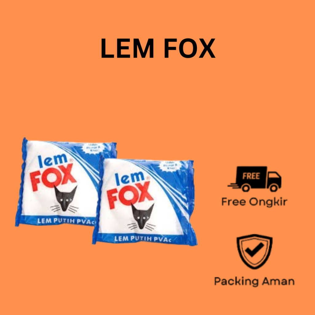 

Lem Putih Fox Original Kantong Biru 350 gr / Satuan