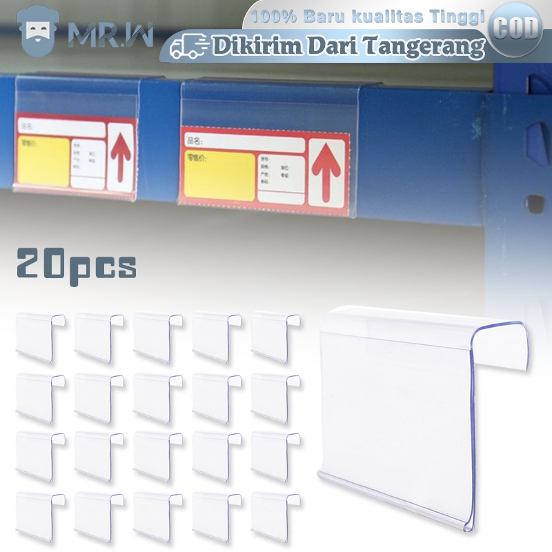 

20pcs/Set Label Harga Gantung 10x4.5cm Tag Harga Jualan Label Harga Mika Price Tag Label