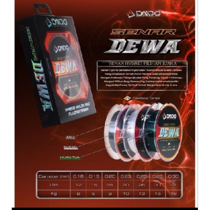 Senar Galatama Daido Dewa Hibrid Nylon Fluorocarbon