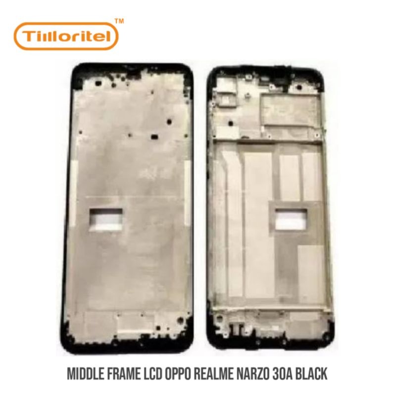 MIDDLE FRAME OPPO REALME NARZO 30A BLACK