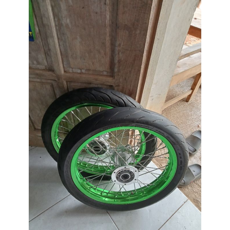 Whelset KLX Scarlet hijau 160 185 rakitan baru