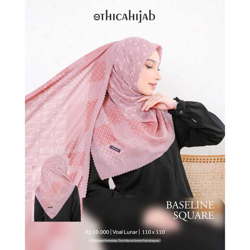 HIJAB SQUARE SEGI EMPAT MOTIF BUNGA FLORAL ETHICA TERBARU BESTSELLER - JILBAB PARIS PREMIUM SEGIEMPA