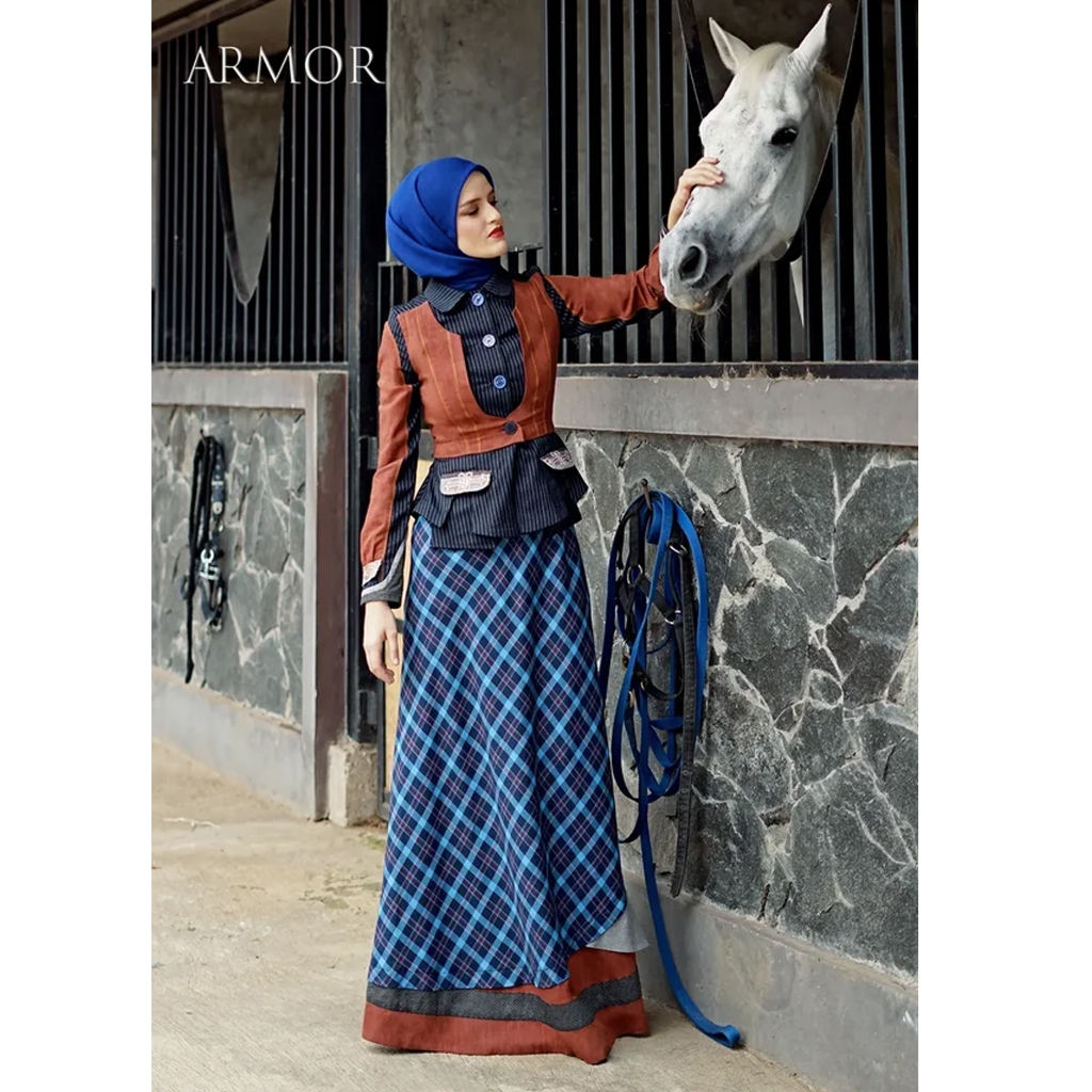 [UFA fashion] Gamis Vivian Rule TUNEECA T-0924005, Desain yang fashionable dengan material yang ring
