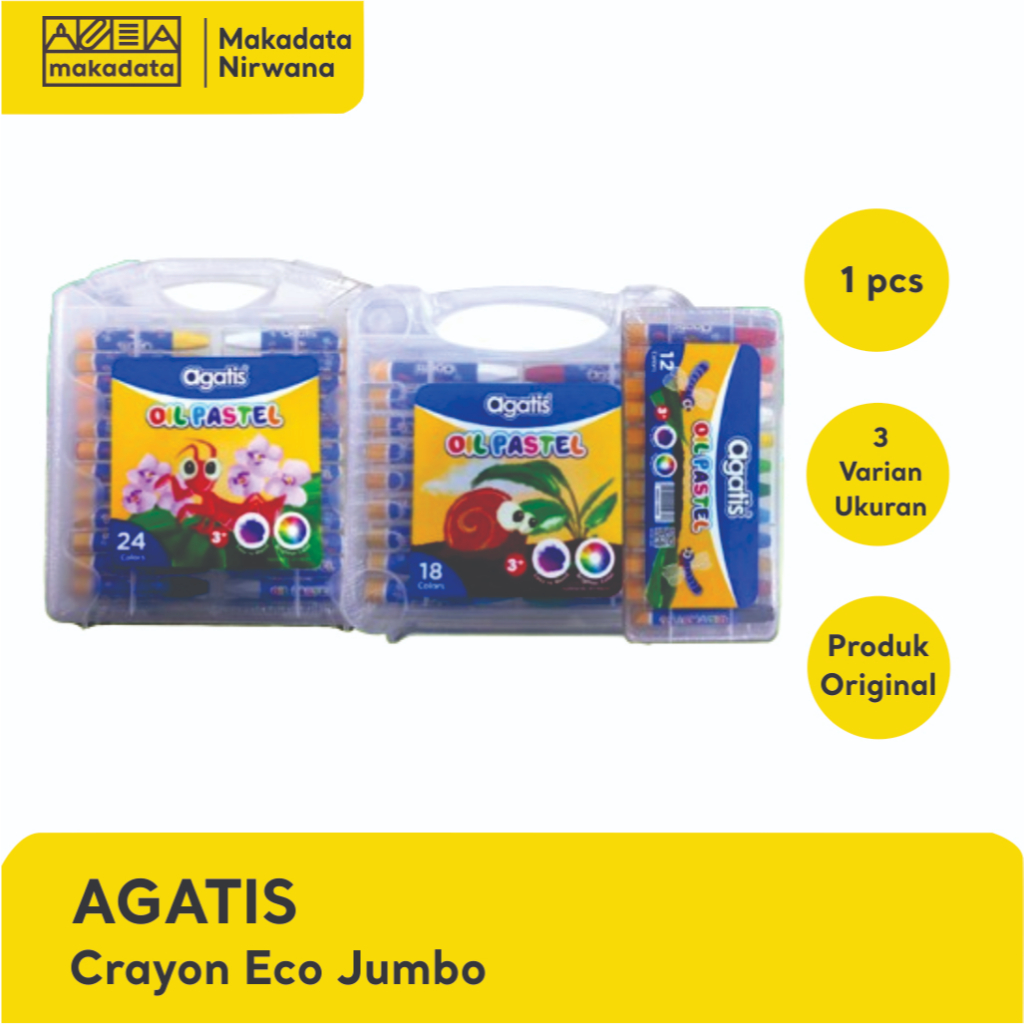 

AGATIS CRAYON/KRAYON ECO JUMBO 12 WARNA (1 PCS)