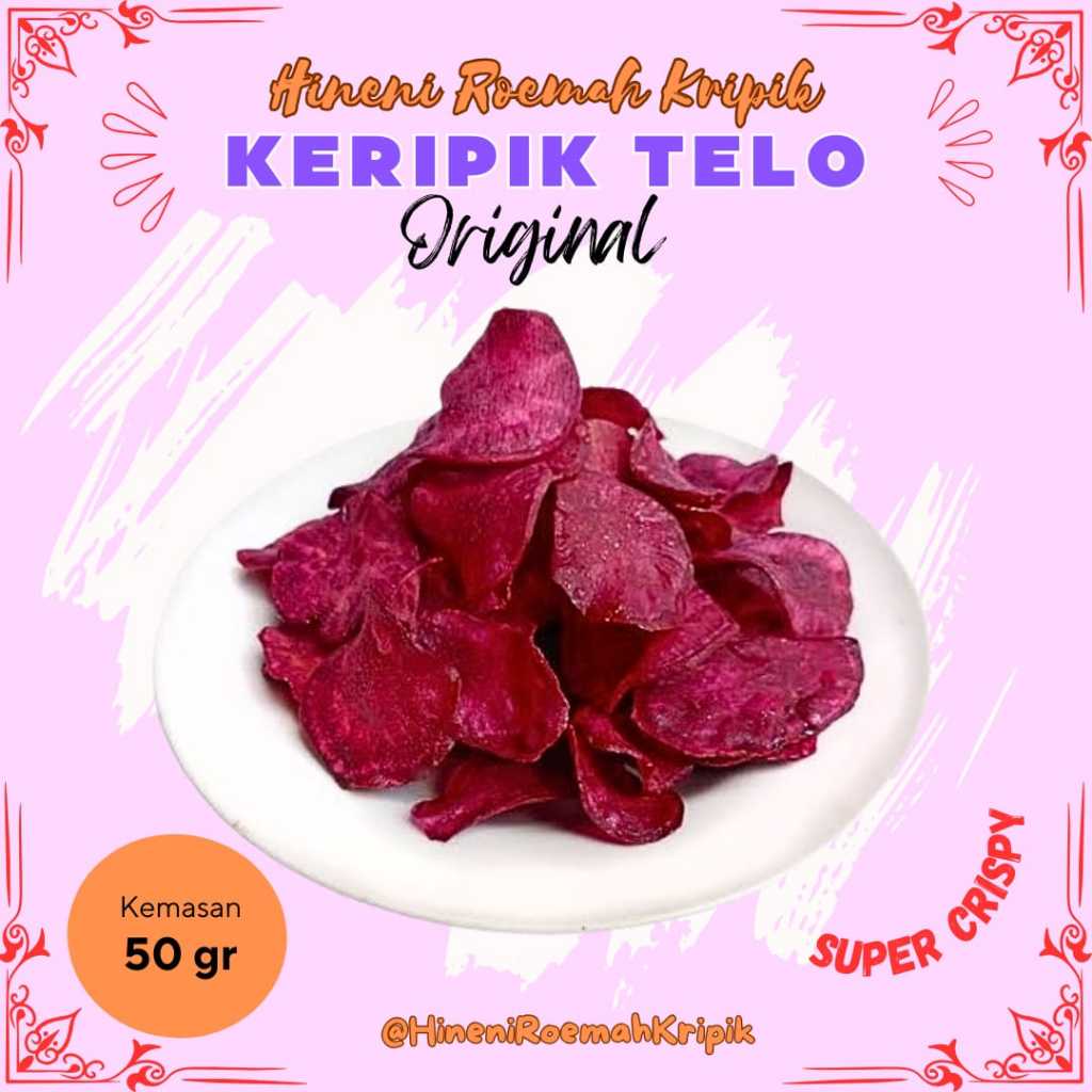

KRIPIK TELO UNGU 50G & 100G
