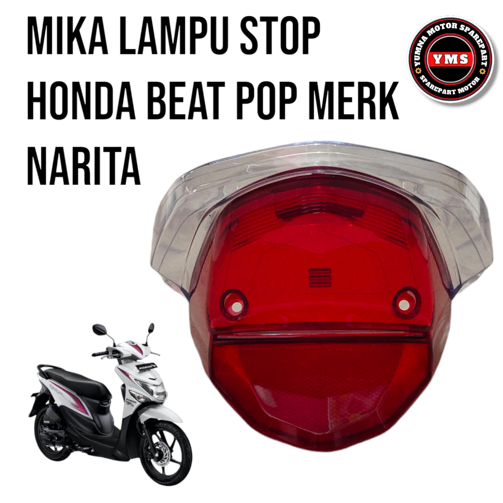 Nda mika kaca stoplamp honda beat pop mika lampu stop belakang beat pop mika lampu belakang beat pop