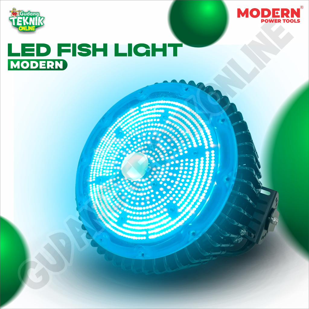 Lampu LED MODERN FISH LIGHT Listrik MODERN / Lampu Tembak Pengumpul Penangkap Ikan Cumi Laut Nelayan