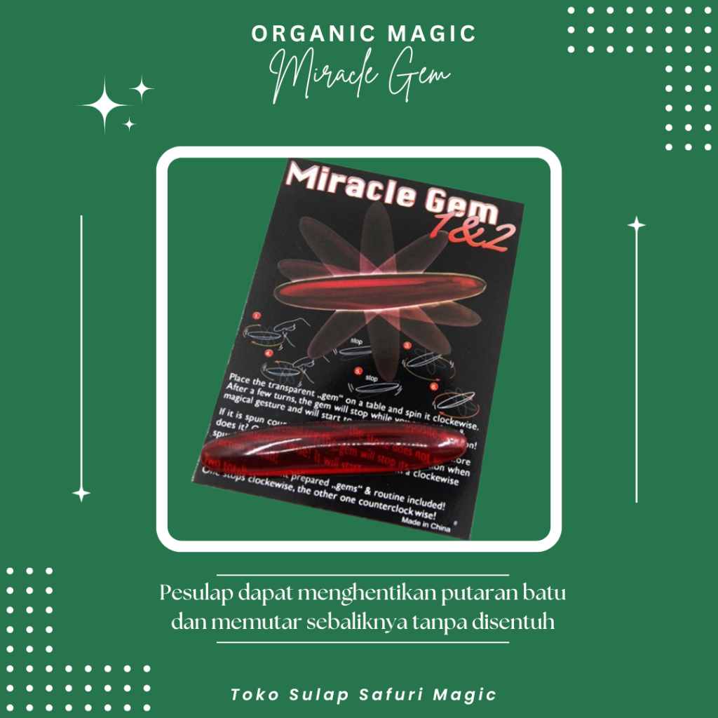 Alat Sulap Miracle Gem - Sulap Batu - Batu Ajaib - Sulap Mentalis - Toko Sulap