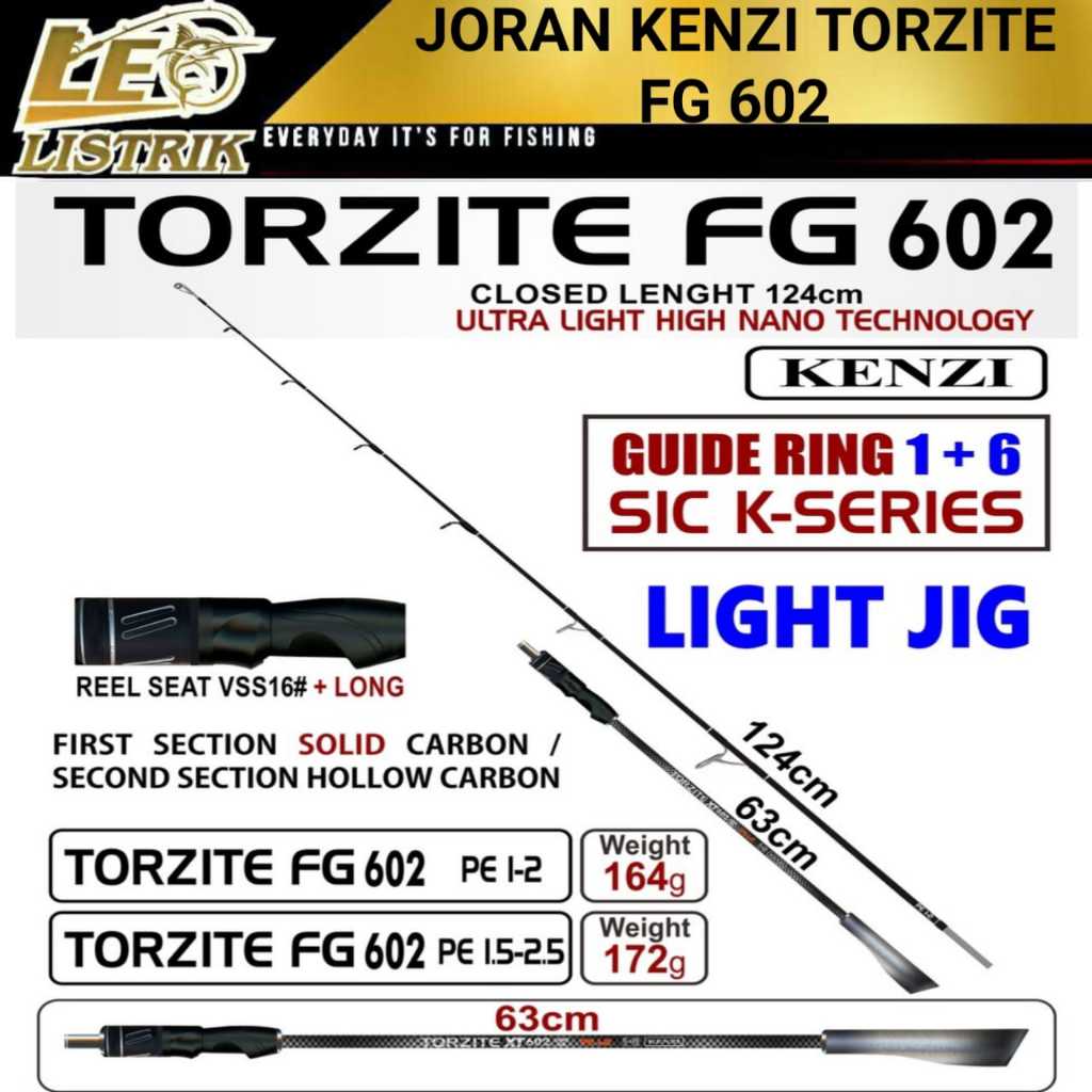 JORAN KENZI TORZITE FG LIGHT JIG 602 PE1-2 PE1.5-2.5 JORAN JIGGING JORAN MICRO JIG JORAN PANCING TER