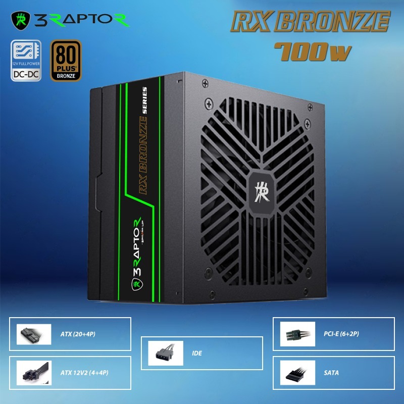 PSU RAPTOR POWER UP 700W RS-700W Bronze 80+ Garansi Resmi