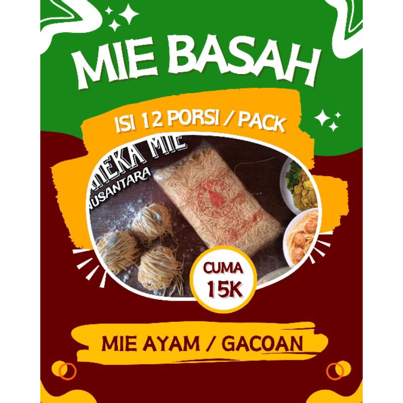 

MIE BASAH FRESH ISI 12 MURAH BANGET..!!!