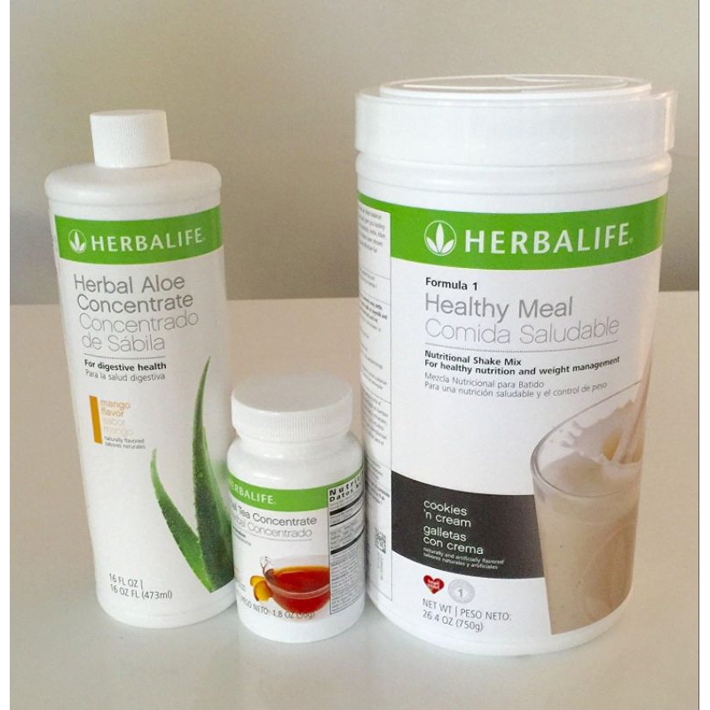 Paket Diet Pemula Herbalife 100% Original_Shake, Aloe, Teh