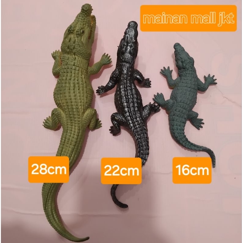 Buaya karet - crocodile karet - mainan buaya karet - koleksi figure buaya - hewan buaya