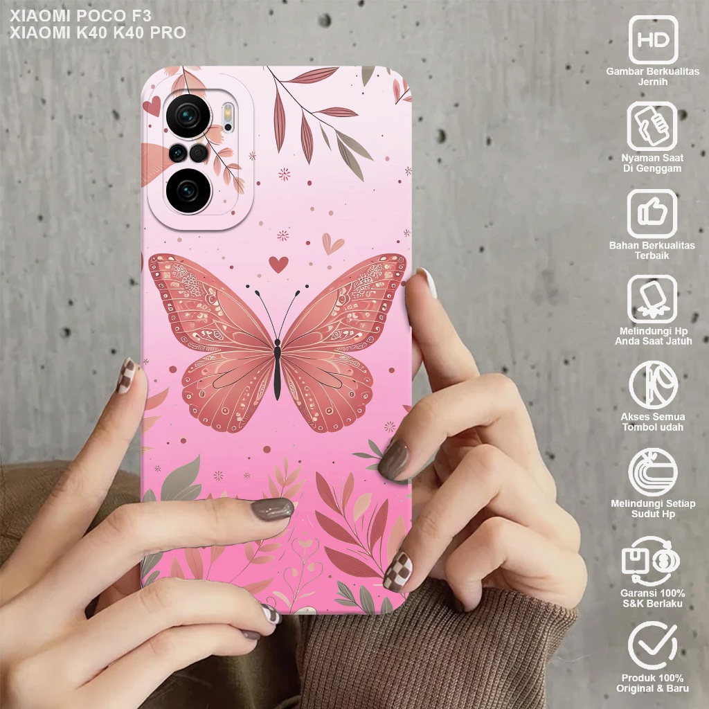 CASE XIAOMI POCO F3 - Casing Hp Xiaomi Poco F3 Motif PINK - Case Hp Xiaomi Poco F3 - Casing Xiaomi P