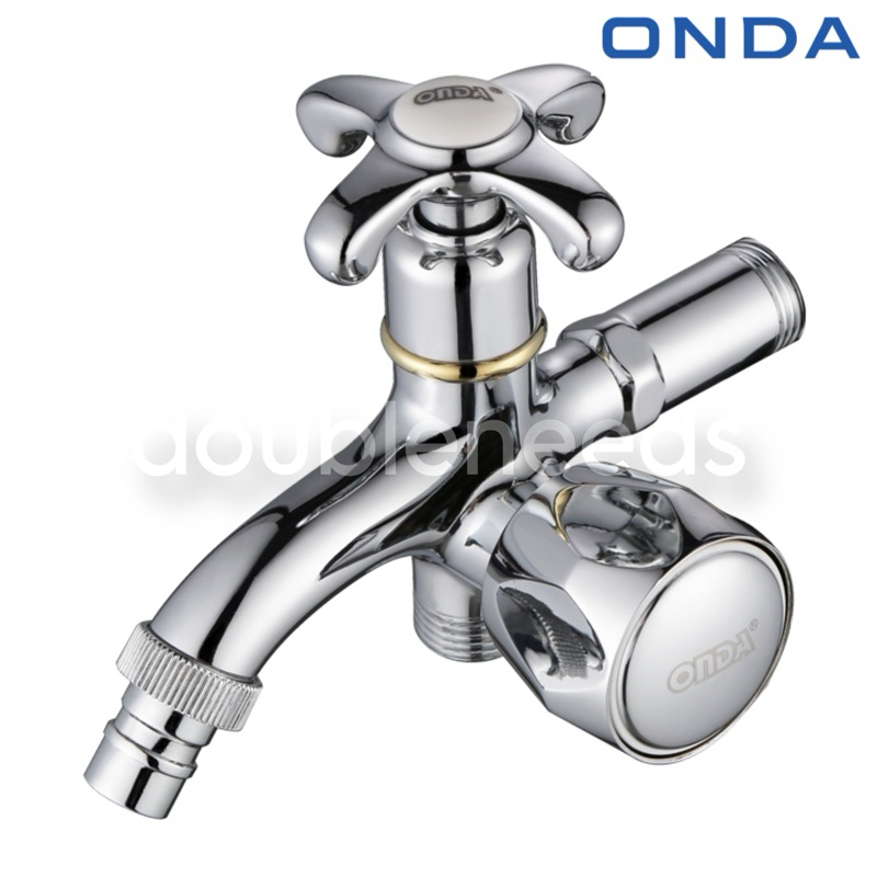 KRAN SHOWER KAMAR MANDI 2 LUBANG 1/2” ONDA / KRAN KAMAR MANDI 2 LUBANG ONDA