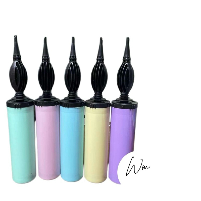 Pompa Balon tangan manual warna warni / Pompa Tangan