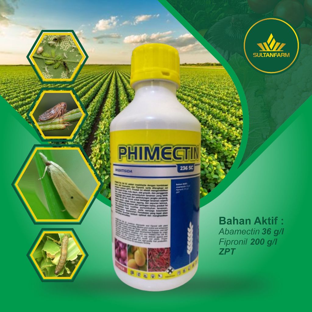 PHIMECTIN 236 SC Insektisida & ZPT 1 Liter Abamektin Fipronil