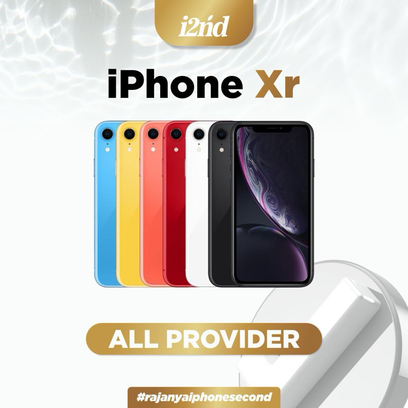 iPhone Xr 64, 128, 256Gb Secound Original 100% fullset lengkap